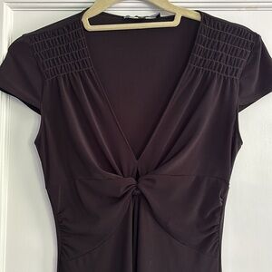 Black Laundry cap-sleeved dress